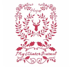 Schablone "Winter Journal"