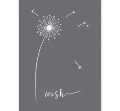 Schablone "Wish" mit Rakel