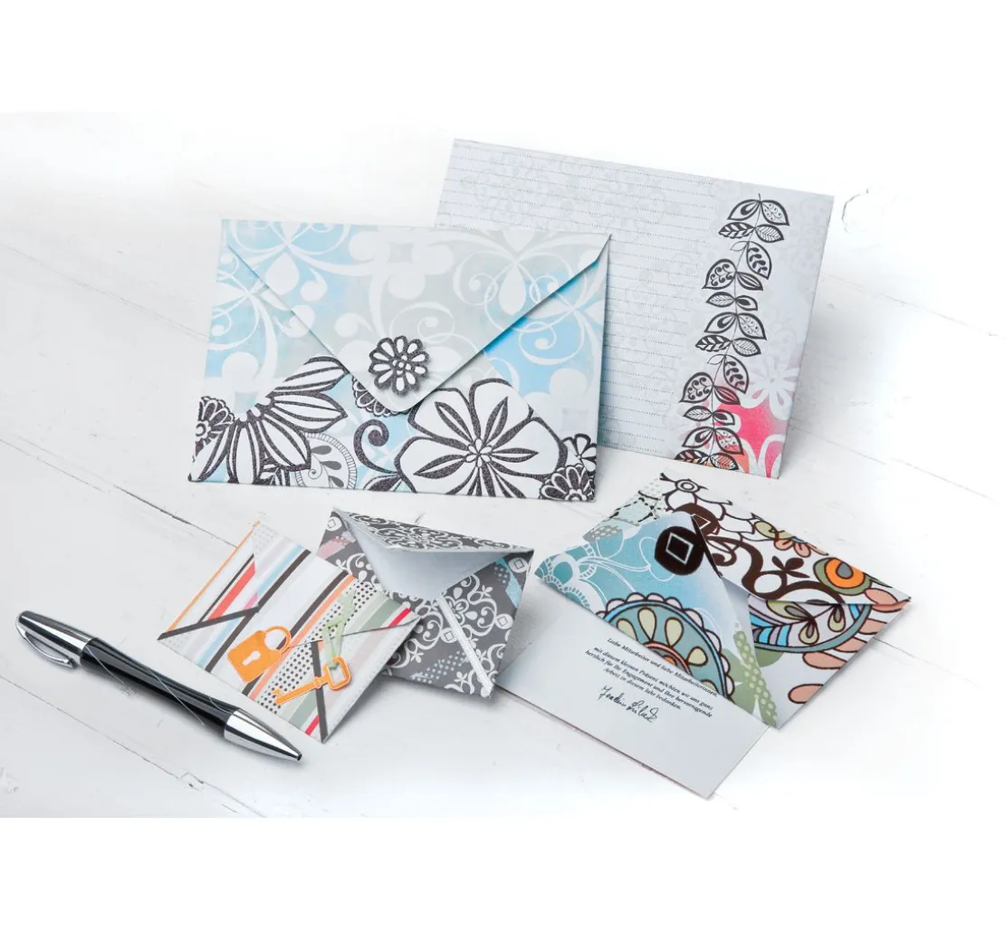 Schablonen-Set "Briefumschläge", 4 Stück