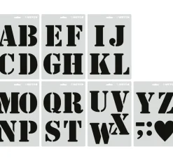 Schablonen-Set "XL Buchstaben"