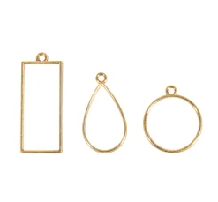 Schmuck-Metallfassung "Formenmix"