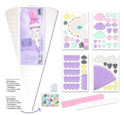 Schultüten-Bastelset "Regenbogen"