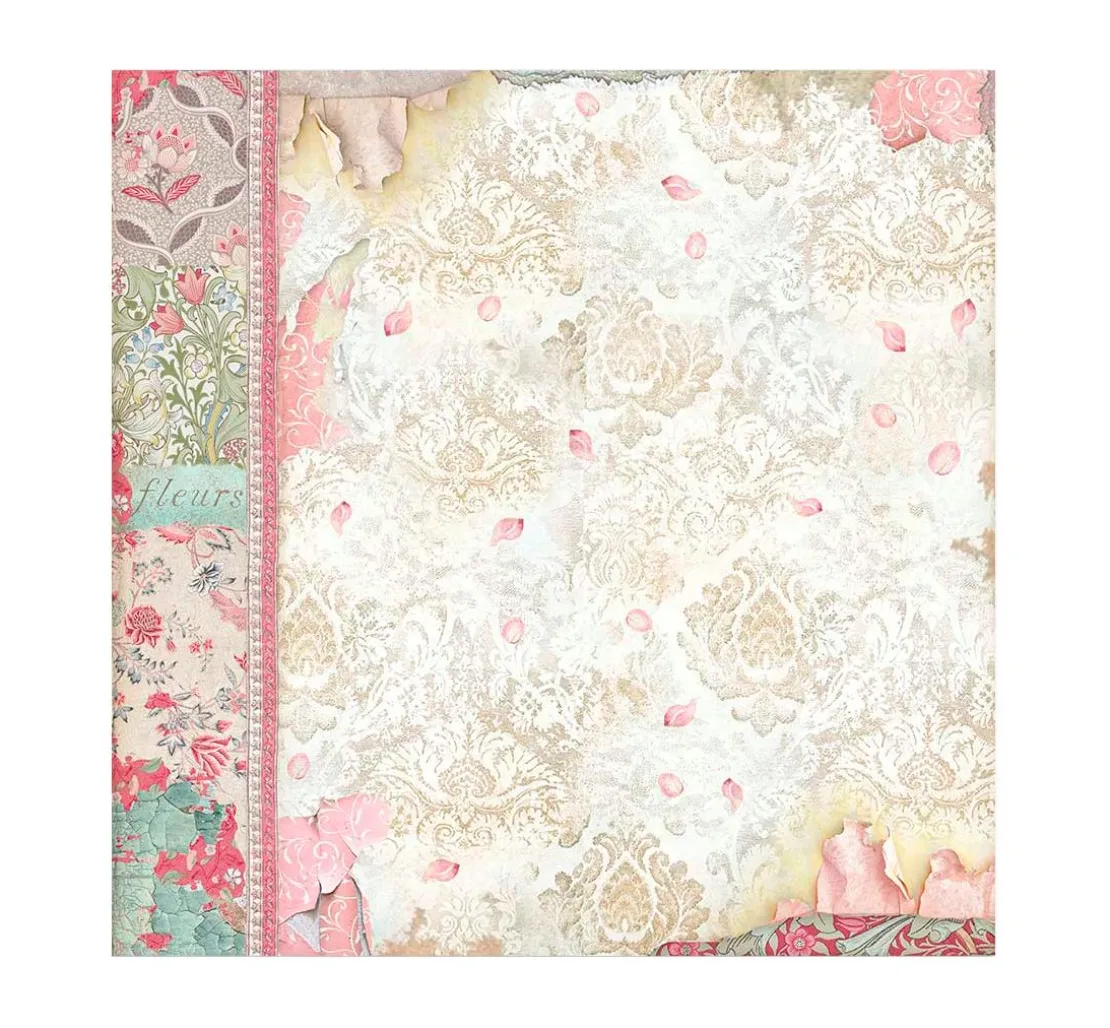 Scrapbook-Block "Katze und Orchidee"