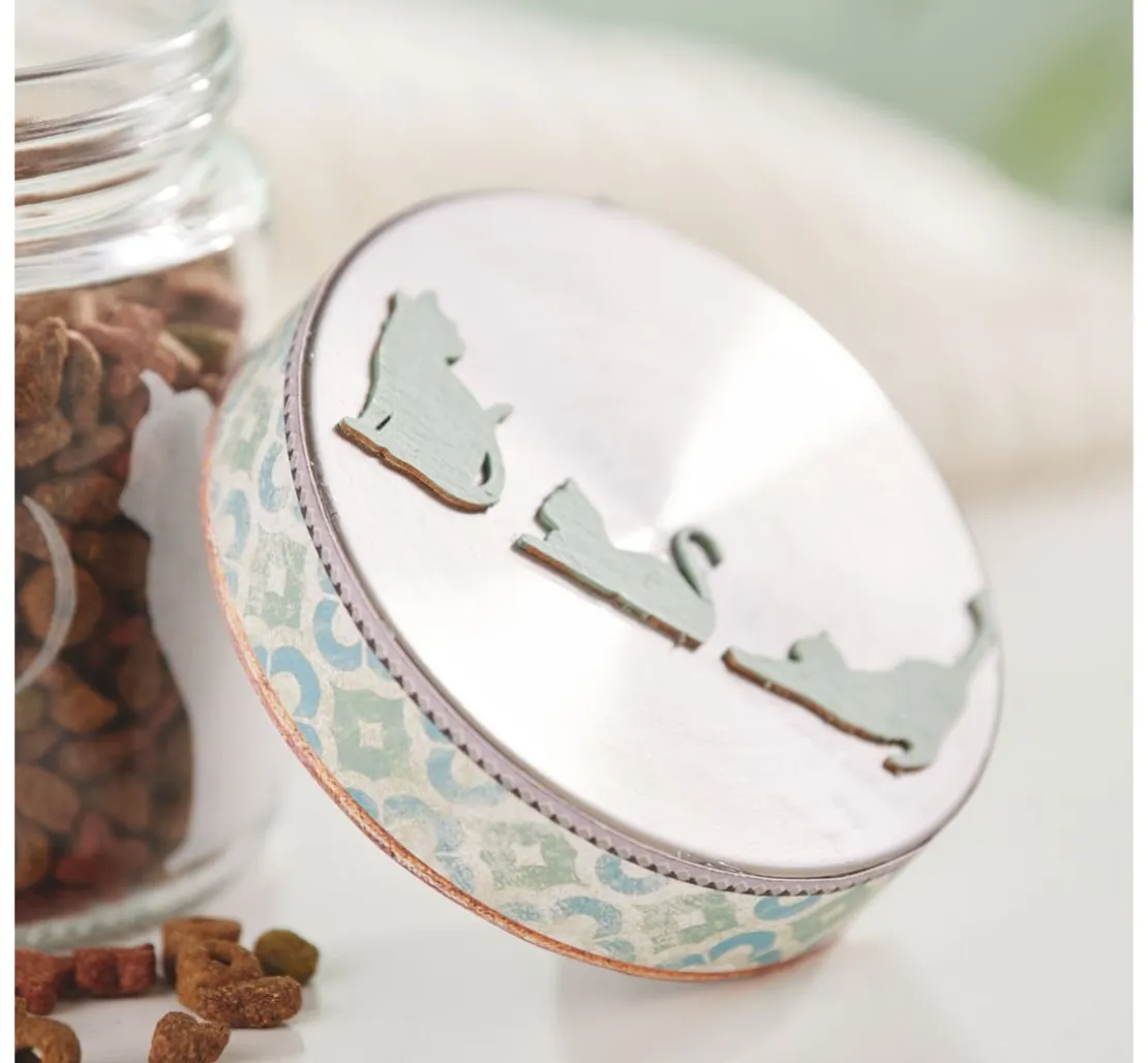 Scrapbook-Block "Katze und Orchidee"