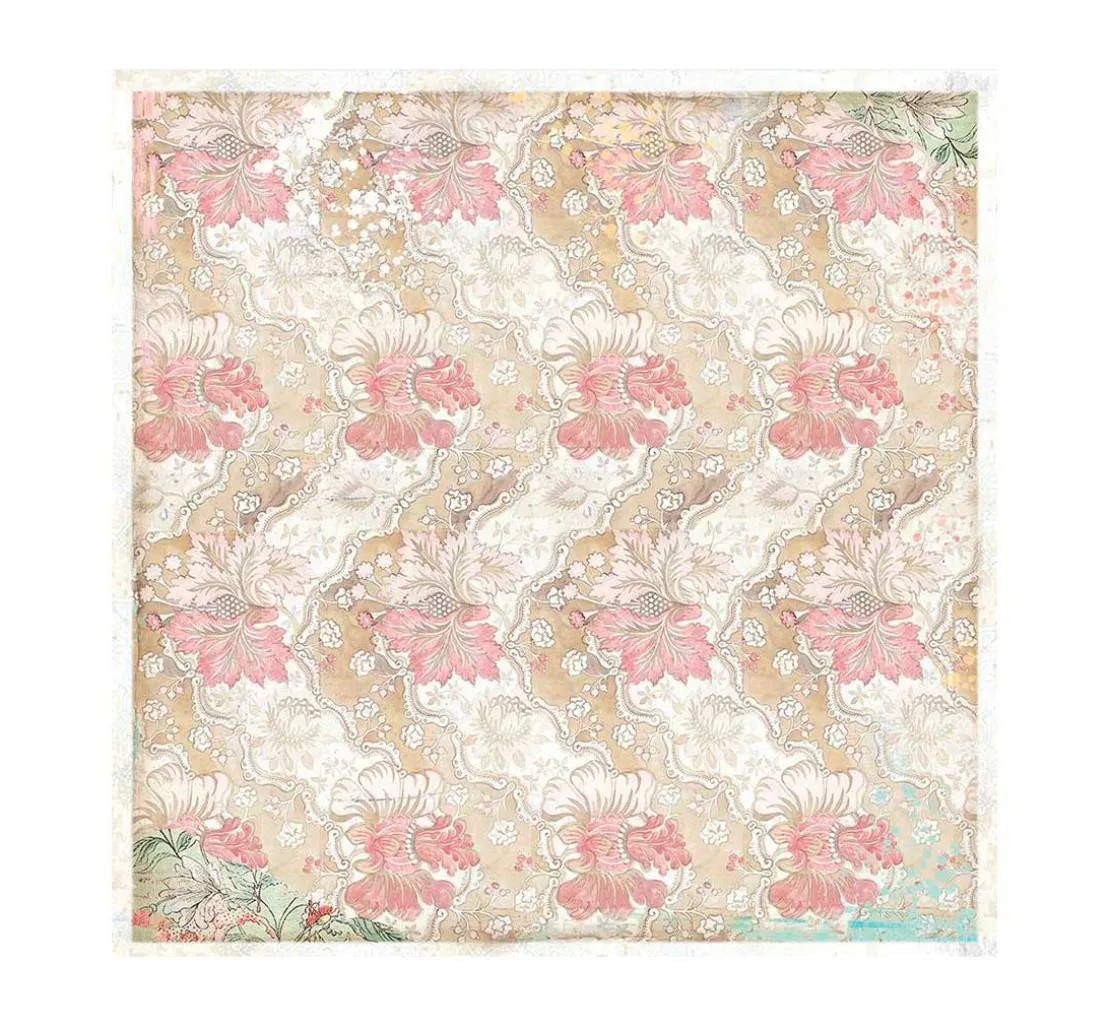 Scrapbook-Block "Katze und Orchidee"