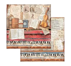 Scrapbook-Block "Vintage Library"