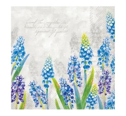 Serviette "Blaue Perlhyazinthe"