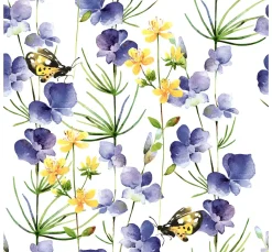 Serviette "Blue Blossoms"