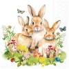 Serviette "Bunny Family"