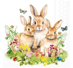 Serviette "Bunny Family"