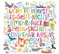 Serviette "Buntes Meer"