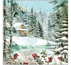 Serviette "Cabin In The Woods"