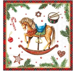 Serviette "Classic Rocking Horse"