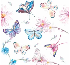 Serviette "Colorful Butterflies"