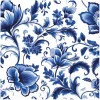Serviette "Delft blue Florals"