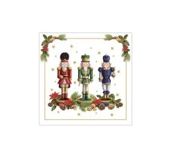 Serviette "Drei Nussknacker"