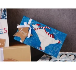 Serviette "Eisbär auf Schlittschuhen"