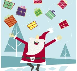 Serviette "Hurra Geschenke!"