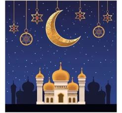 Serviette "Mosque by Night"