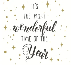 Serviette "Most Wonderful Time"