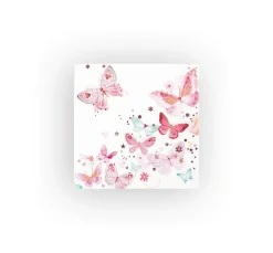 Serviette "Schöne Schmetterlinge", rose