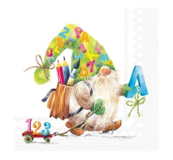 Serviette "Schulwichtel Bernie"