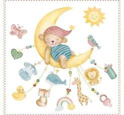 Serviette "Sleepy Teddy Bear"