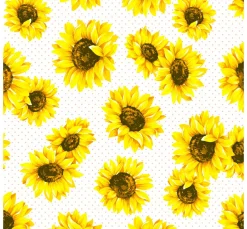 Serviette "Sonnenblumenblüten"