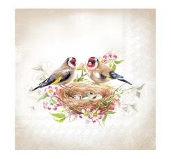 Serviette "Stieglitznest"