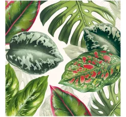 Serviette "Tropenblätter"