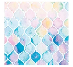 Serviette "Wasserfarben" Pastell