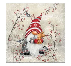 Serviette "Wichtel Umarmung"