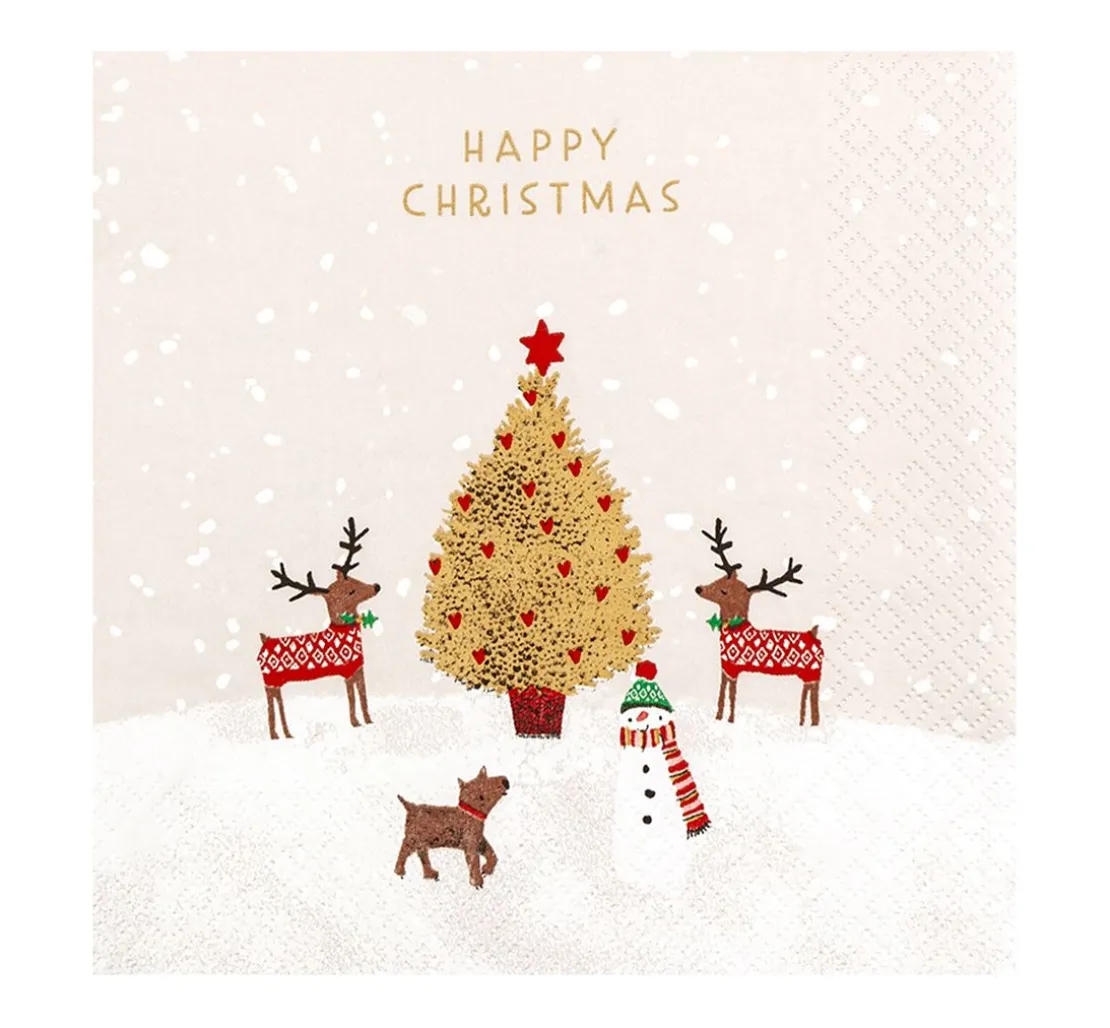 Serviette "Winter Buddies"