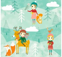 Serviette "Winter Geschichte"