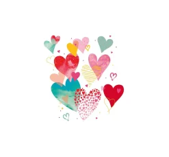 Serviette "With Love"