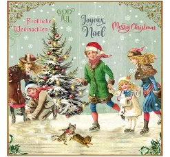 Serviette "X-Mas On Ice"