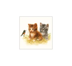Serviette "Zwei Kätzchen"