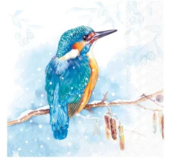 Serviette"Der Königsfischer"