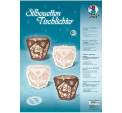 Silhouetten-Tischlichter "Rentier"