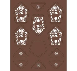 Silhouetten-Tischlichter 