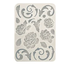 Silikon Gießform "Brocante Antiques - Blumen und Ranken"