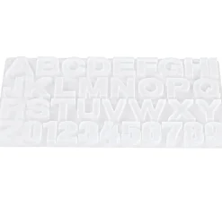 Silikon Gießform "Buchstaben & Zahlen"