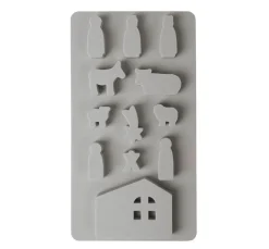 Silikon Gießform "Mini Krippe"