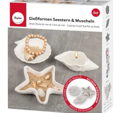 Silikon Gießform "Seestern & Muscheln"