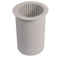 Silikon Gießform "Stumpenkerze geriffelt"