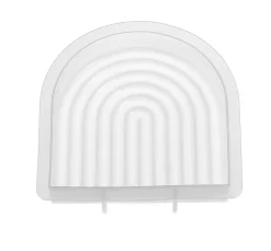 Silikon Kerzengießform "Bogen" mit Docht und Dochtnadel