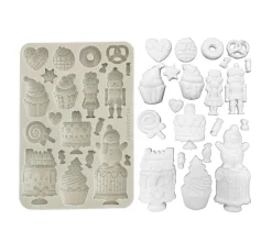 Silikonform A5 "Candy Christmas - Cakes"