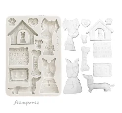 Silikonform A5 "Furry Friends - Dogs"