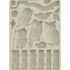 Silikonform A5 "The Owl's House - Owls and Branch"