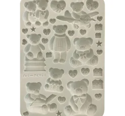 Silikonform A5 "The Owl's House - Teddy & Bears"
